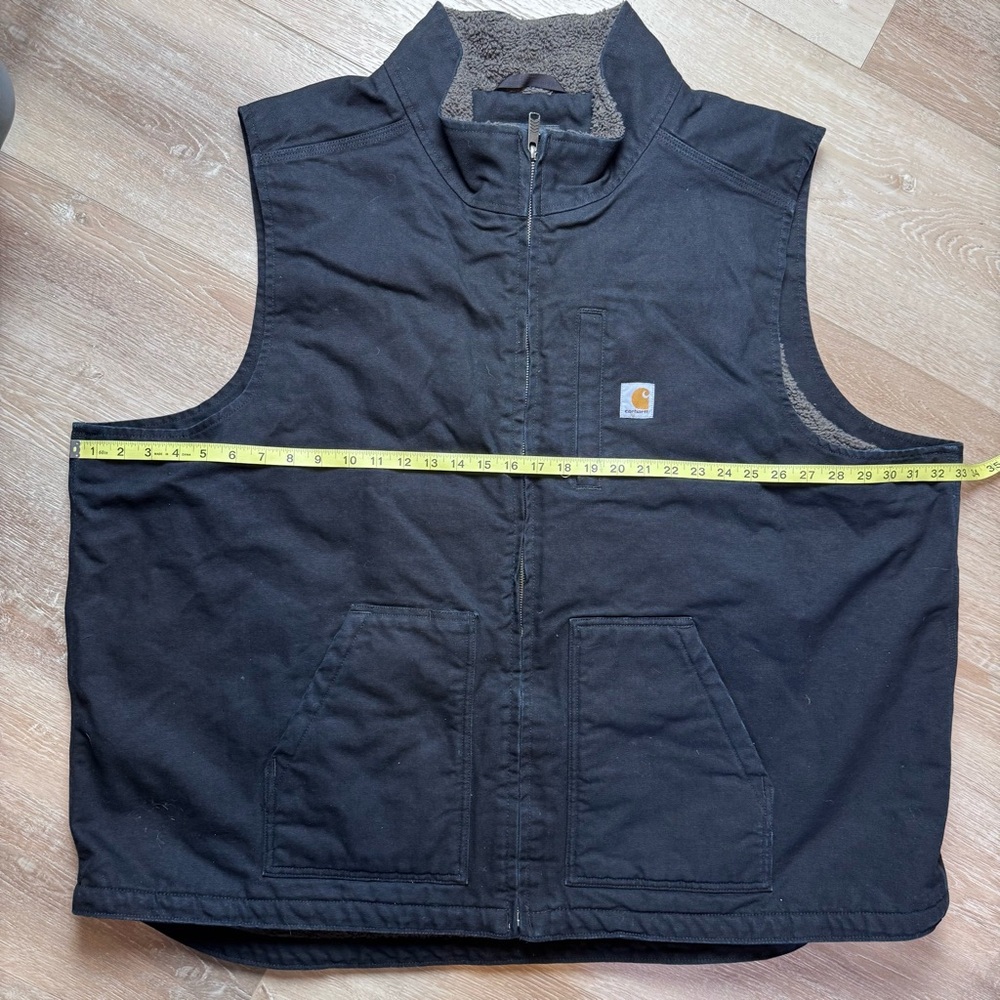 Carhartt Men’s Sherpa Line Vest Size 4XL Black - Picture 4 of 8